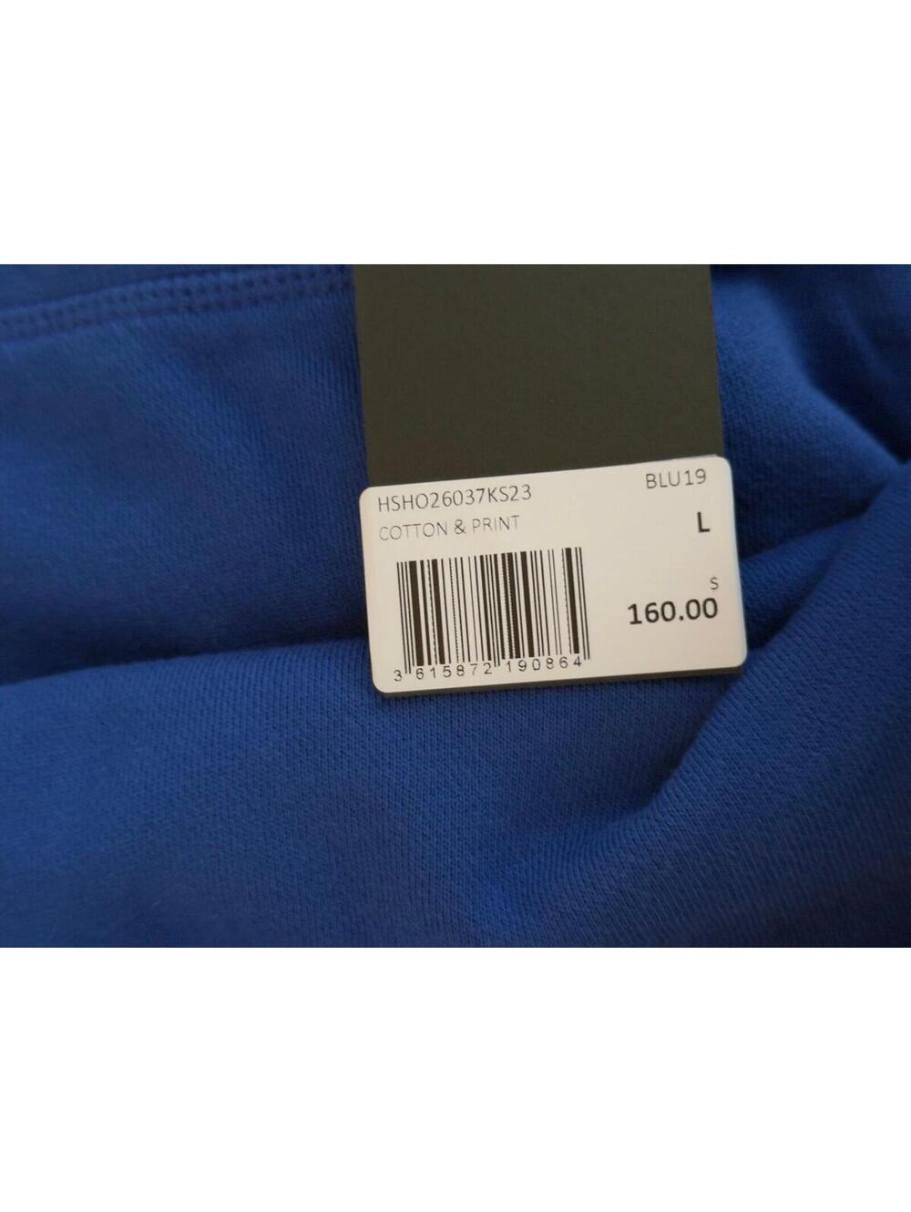 The Kooples Logo Sweat Shorts Blue 8” Inseam Size L NWT - Picture 5 of 5